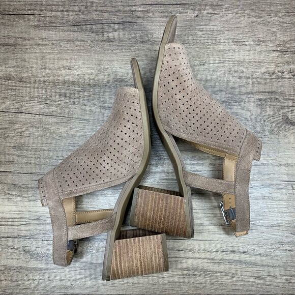 Franco Sarto Harlet 2~Women’s Slingback Sandals~Size US 10M~Beige Suede - Picture 7 of 9